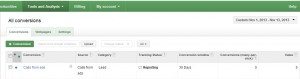 Call Reporting Metrics - Calls From Ads Conversions