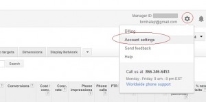 Find your account access