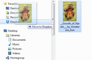 Drag and Drop Files to Dropbox
